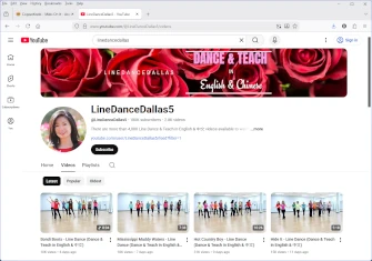 Line Dance YouTube channel linedancedallas5